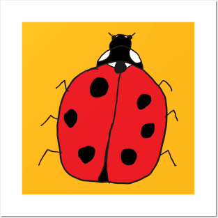 Lady bug, A lucky, pretty, cute and beautiful ladybug design. Posters and Art